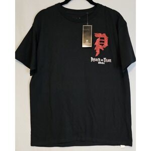 NWT Attack On Titan Dirty P Anime Primitive Black Shirt Youth Size Xl